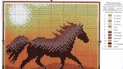 Вышивка крестом лошади: схемы превосходных скакунов